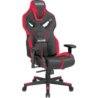 Cadeira Gamer Mymax Mx8 Giratória Preta/Vermelho | R$566