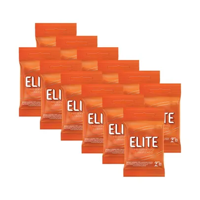 [36 uni.] Kit 12 Pacotes Preservativo Elite C/ 3 Unidades Cada 