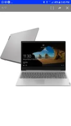 [CC SUBMARINO] Notebook Lenovo Ultrafino Ideapad S145 8ª Core I5 8GB (MX110 com 2GB) 1TB 15,6" W10 | R$2.023