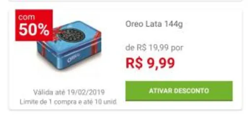 Oreo Lata 144g