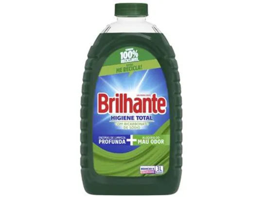 Lava Roupas Líquido Brilhante Higiene Total 3L