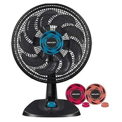 Ventilador Mallory de Mesa Neo Air Vibe- Hélice de 15 Pás- Multicores 220V