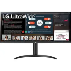 Monitor LG 34" Ultrawide 34WP550 Full HD IPS HDR10 HDMI AMD Freesync com Altura Ajustável