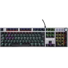 TECLADO GAMER MECÂNICO FORTREK K7 RAINBOW SWITCH BLUE ABNT2 PRETO