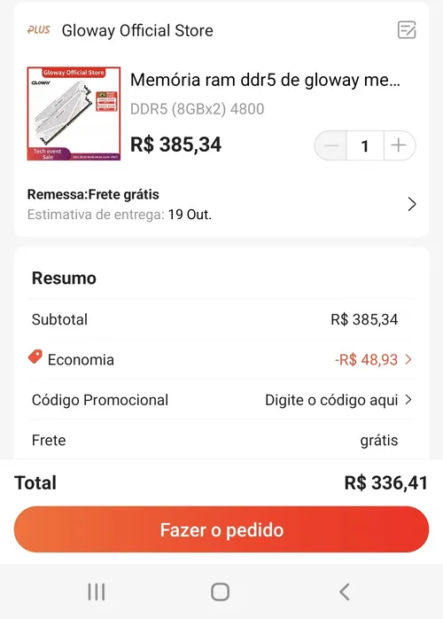 Imagem na descrição da promoção