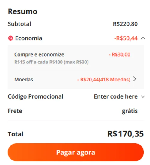 Imagem na descrição da promoção