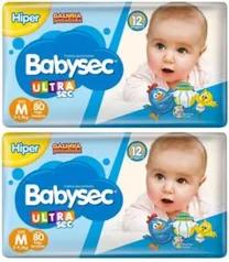 Fralda Babysec UltraSec Galinha Pintadinha M - 160 unidades | R$80