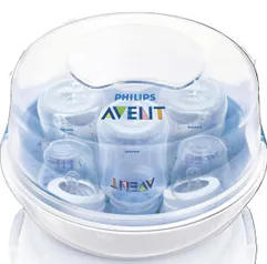 [Prime] Esterilizador de Microondas para Mamadeiras, Philips Avent, Azul/Branco