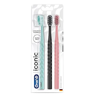 Oral-B Escova de Dente Oral‑B Iconic Premium 3 Unidades, Multicor