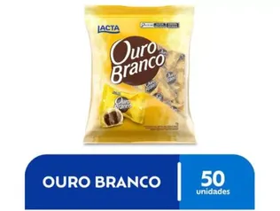 [Retirada gratis] Pacote de 50 Bombom Chocolate Ouro Branco 1kg