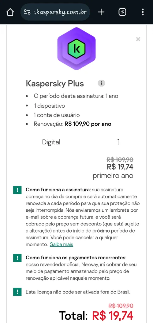 Imagem na descrição da promoção