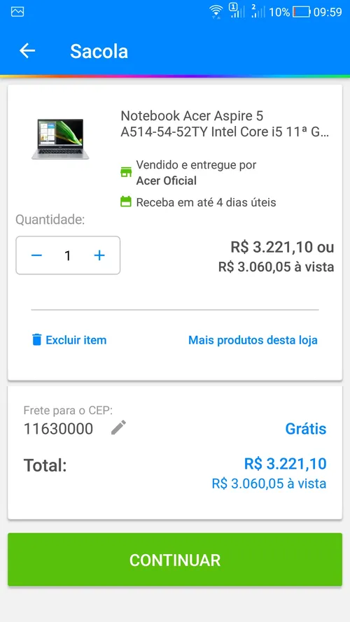 Imagem na descrição da promoção