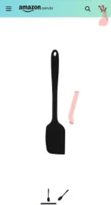 Meia Espátula De Silicone Mimo Style Preto R$10