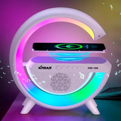 [DoBrasil/Moedas] Luminária De Mesa G Speaker Smart Station Bluetooth C/ Som Cor Branco