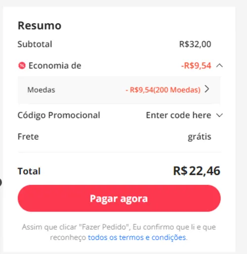 Imagem na descrição da promoção