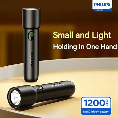 [Com impostos] Philips 2024 Novo EDC Lanterna Portátil Lanternas LED Recarregáveis