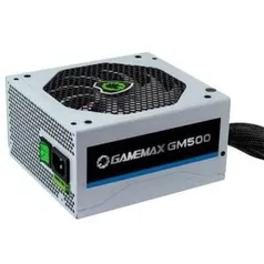 Fonte Gamemax GM500W, 500W, Branca | R$275