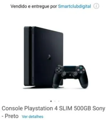 Console Playstation 4 SLIM 500GB Sony - Preto R$1387