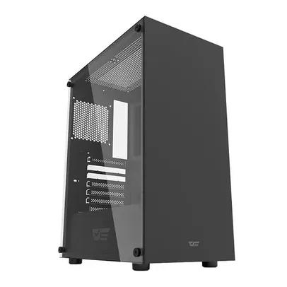 GABINETE GAMER AIGO DARKFLASH DK100, MID-TOWER, LATERAL DE VIDRO, PRETO, DK100-BK