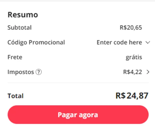 Imagem na descrição da promoção