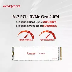 [2und] SSD Asgard AN4 Plus 1TB NVME GEN4 7000MB/s