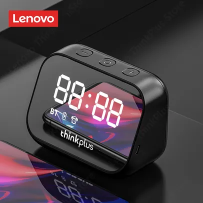 Lenovo TS13 alto falante BT sem fio, Subwoofer portátil, player estéreo, despertador