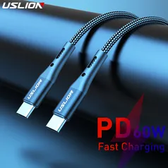 [NOVO USUARIO] cabo usb tipo c para tipo c 60w 3 metros   | Uslion