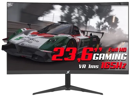 Monitor Gamer SuperFrame Precision Ultra, 23,6'', 165Hz CURVO, Full HD, FreeSync/G-Sync, 1ms