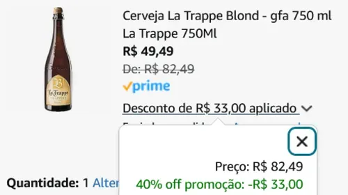 Imagem na descrição da promoção