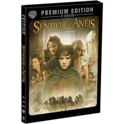 DVD - O Senhor dos Anéis - A Sociedade do Anel - Premium Edition (Duplo) por R$3