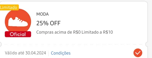 Imagem na descrição da promoção