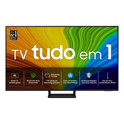 [Vip] Samsung Smart TV 55 polegadas QLED 4K 55Q70D 2024, Tecnologia de Pontos Quânticos, Processador com AI, Painel até 120Hz, Design AirSlim