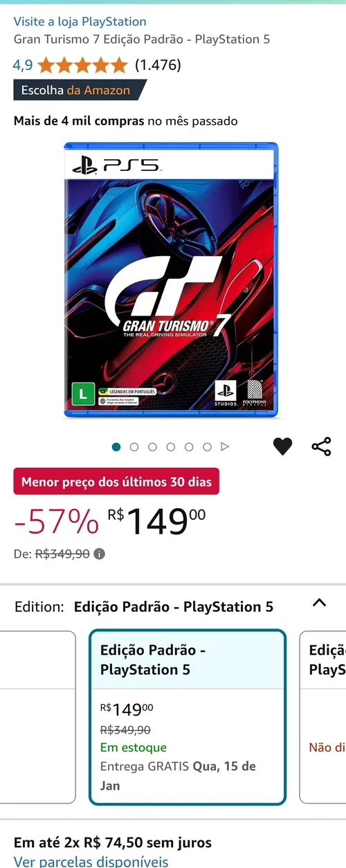 Imagem na descrição da promoção