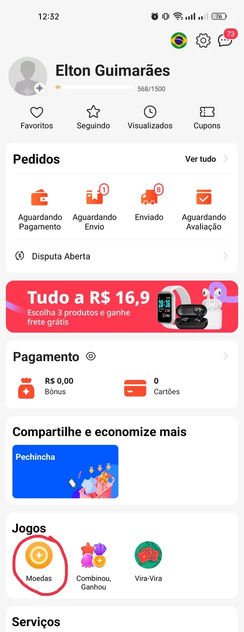 Imagem na descrição da promoção