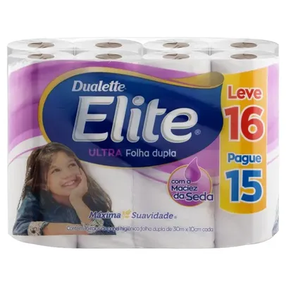 Papel Higiênico Elite Ultra Folha Dupla 30 M De 16 Un