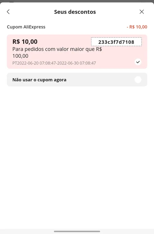 Imagem na descrição da promoção