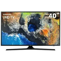 Smart TV LED 40" UHD 4K Samsung 40MU6100 com HDR Premium 3 HDMI e 2 USB - R$ 1995