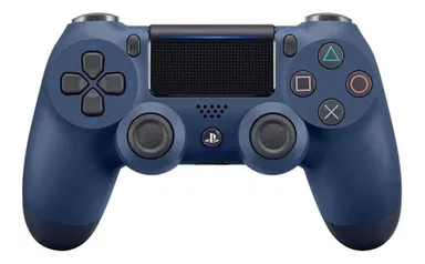 Controle joystick sem fio Sony PlayStation Dualshock 4 midnight blue