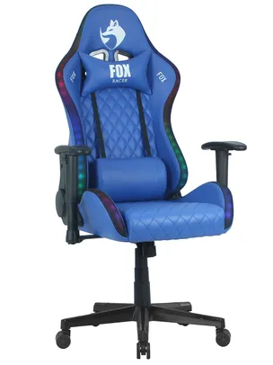 Cadeira Gamer Fox Racer RGB Azul com Iluminação (Led)