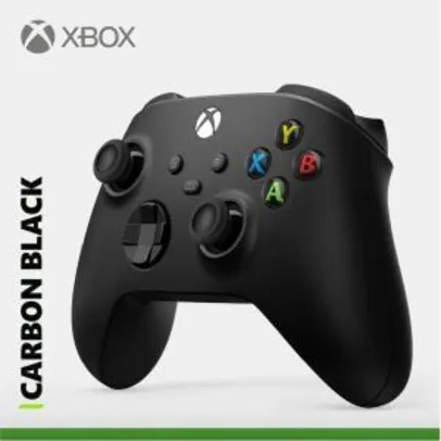 Controle Sem Fio De Xbox Carbon Black Series X/S | R$387