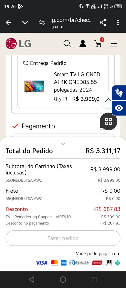 Imagem na descrição da promoção