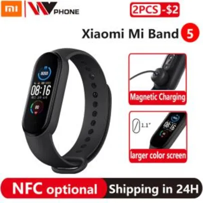 Smartband Xiaomi Mi Band 5 | R$158