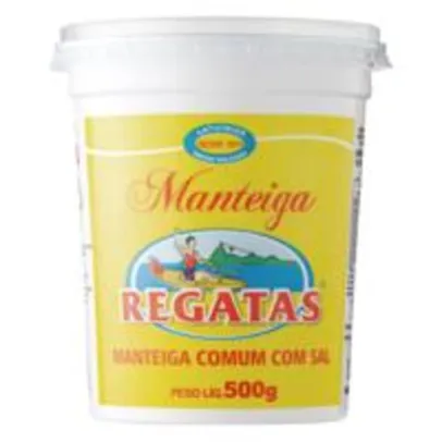 Manteiga Comum com Sal REGATAS Pote 500g