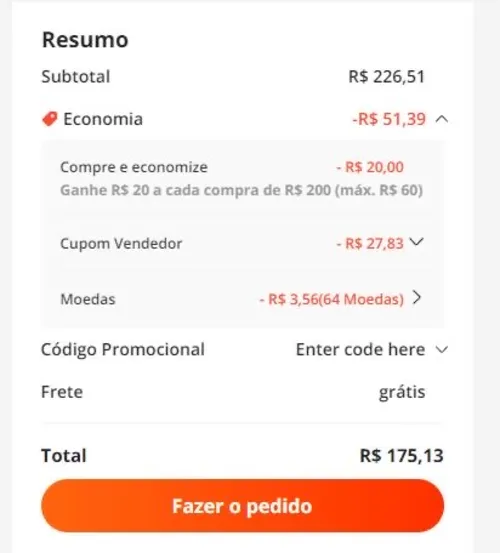 Imagem na descrição da promoção