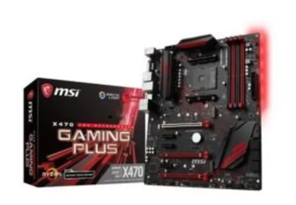 Placa-Mãe MSI X470 Gaming Plus, AMD AM4, ATX, DDR4