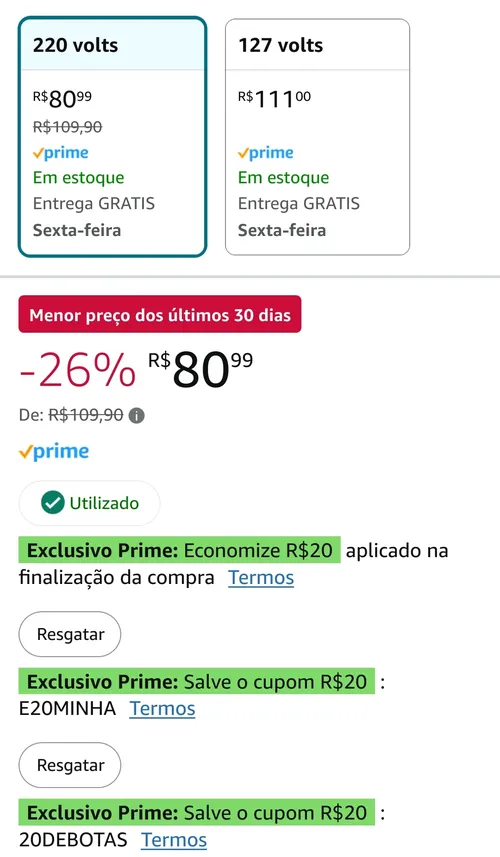 Imagem na descrição da promoção