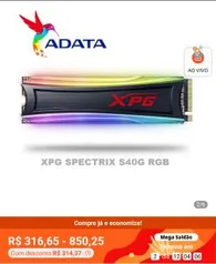 SSD A DATA XPG S40G 512GB | R$403