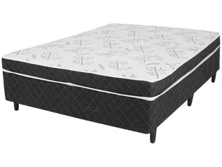 Cama Box Casal V-Joy Conjugada 50cm de Altura - Benfica 