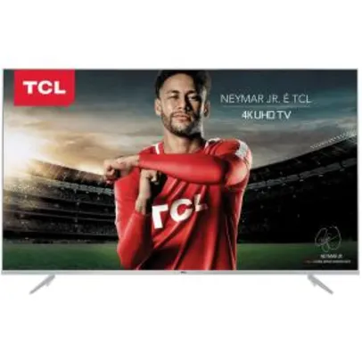 Smart TV LED 50" TCL P6US Ultra HD 4K HDR com Conversor Digital 3 HDMI 2 USB Wi-Fi integrado - R$1759