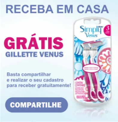 GANHE UMA GILLETTE SIMPLY VENUS